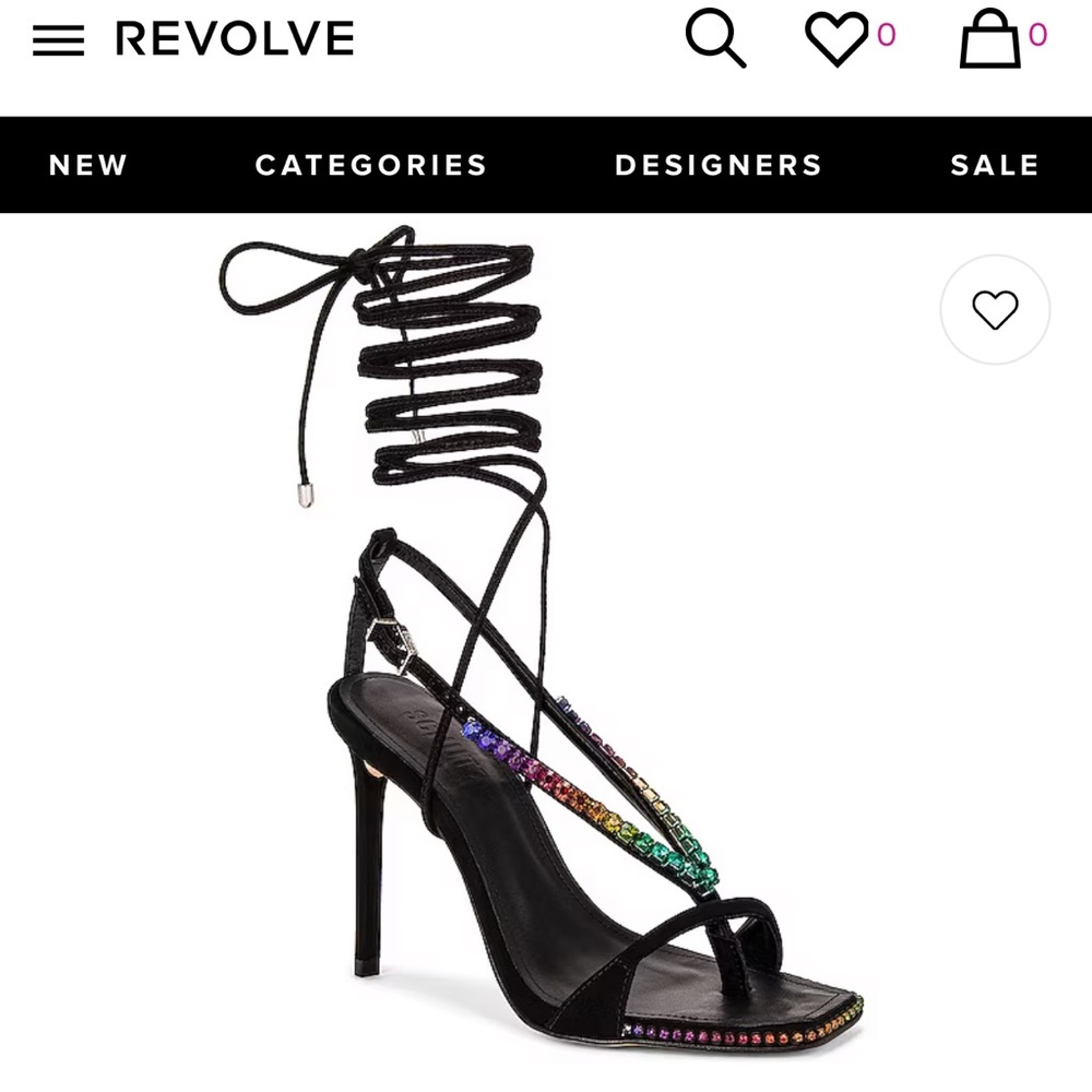 Vikki Crystal Sandal in Black
Schutz size 8